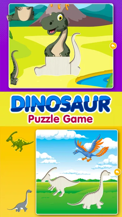 Kids Dinosaur Puzzle Games: Toddlers Free Puzzles screenshot 1