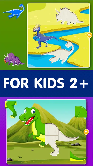 Kids Dinosaur Puzzle Games: Toddlers Free Puzzles screenshot 2