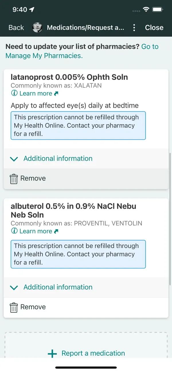 Sutter Health My Health Online screenshot 5