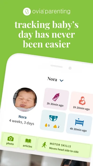 Ovia Parenting & Baby Tracker screenshot 1