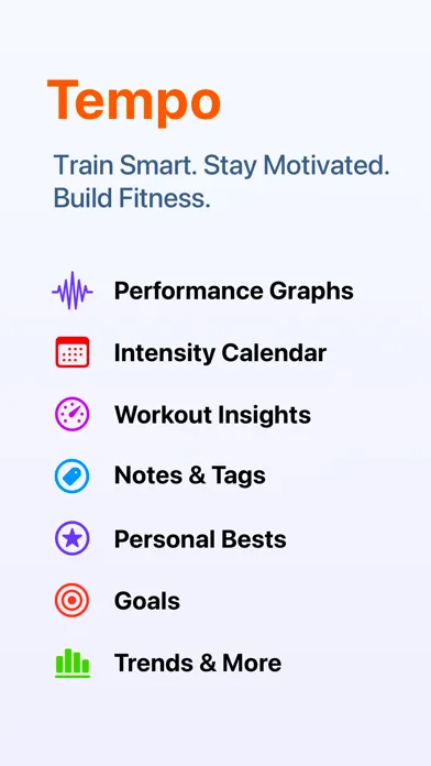 Tempo: Run Log & Insights screenshot 1