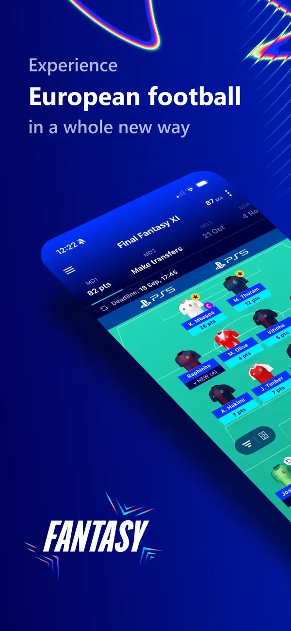 UEFA Gaming: Fantasy Football screenshot 1