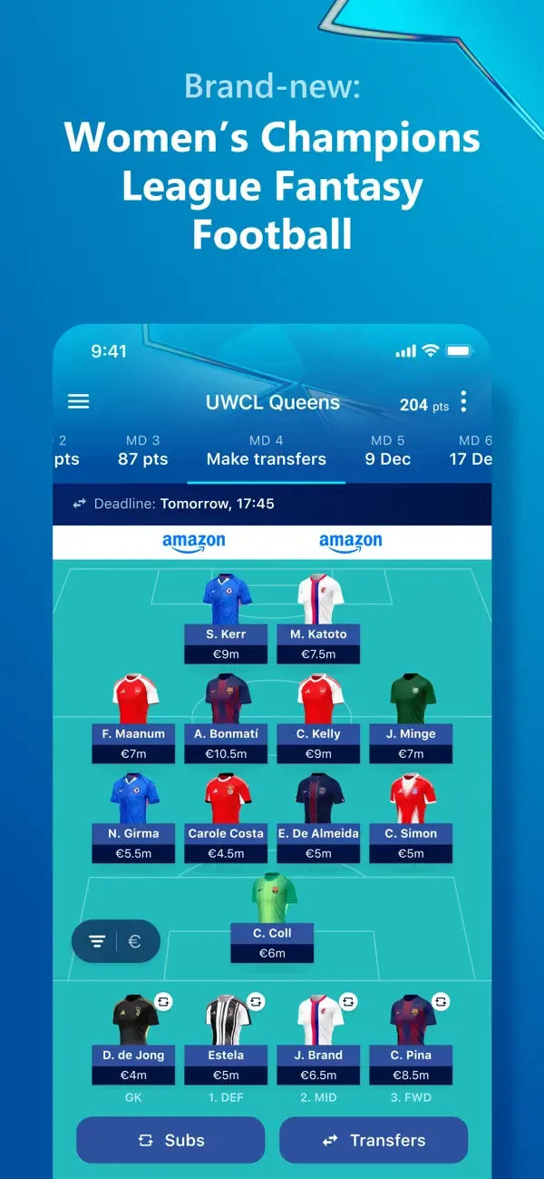 UEFA Gaming: Fantasy Football screenshot 5