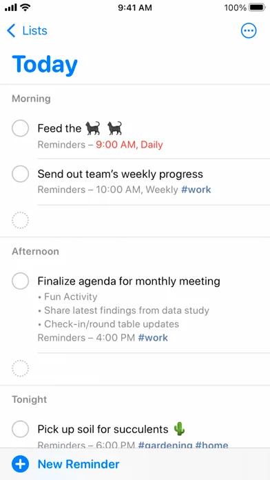 Reminders screenshot 1