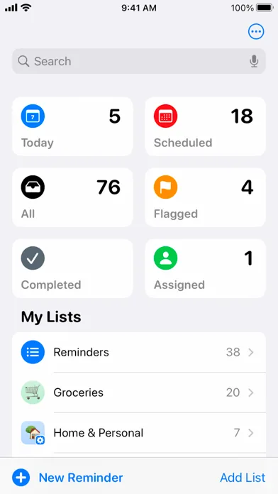 Reminders screenshot 2