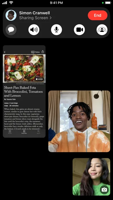 FaceTime screenshot 4