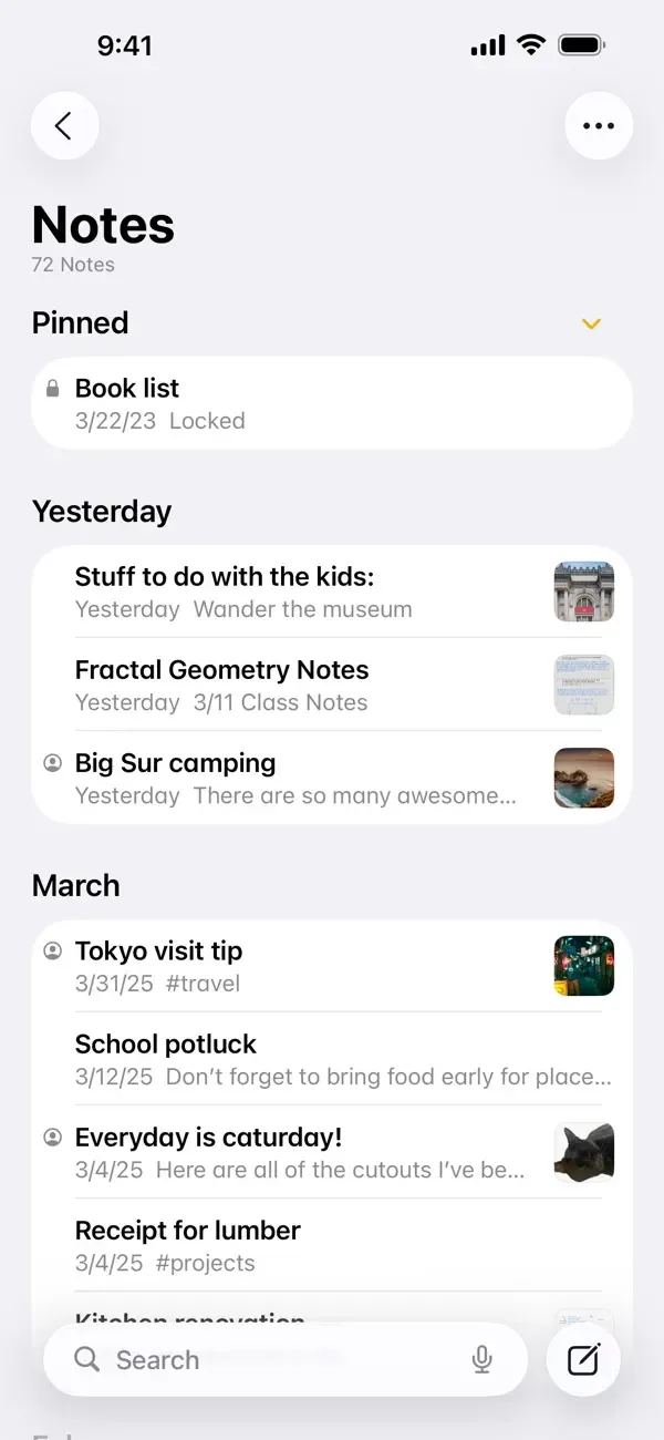 Notes screenshot 4