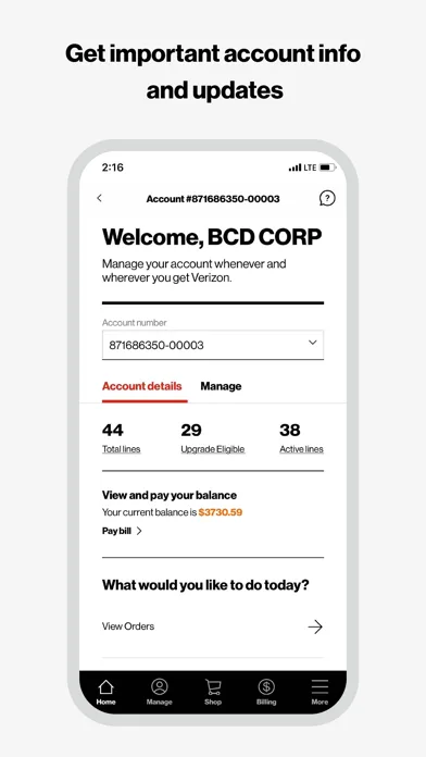 My Verizon For Business screenshot 1