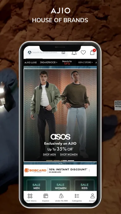 AJIO Online Shopping App screenshot 1