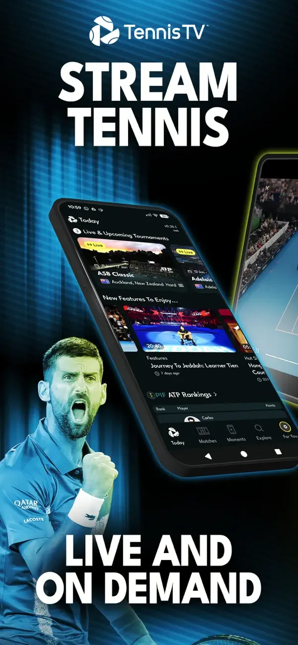 Tennis TV - Live Streaming screenshot 1