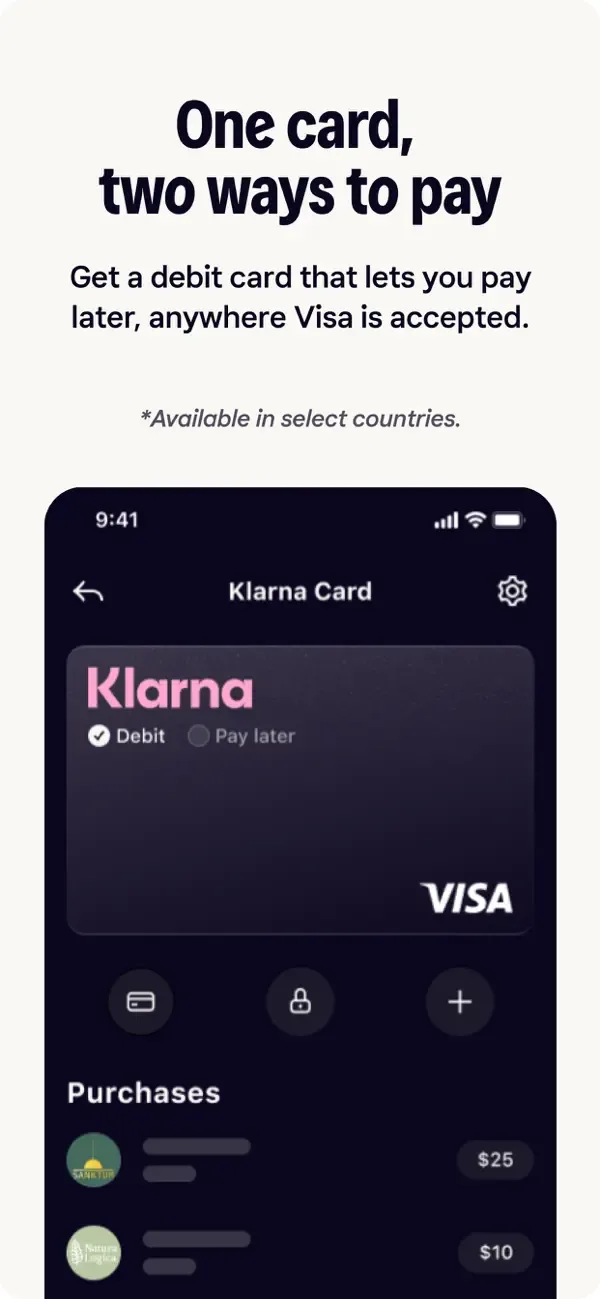 Klarna: Smarter everyday money screenshot 3