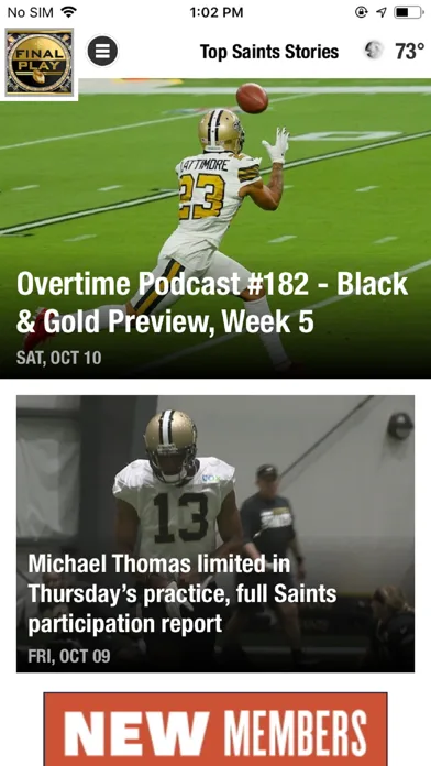 Final Play: Saints News screenshot 2