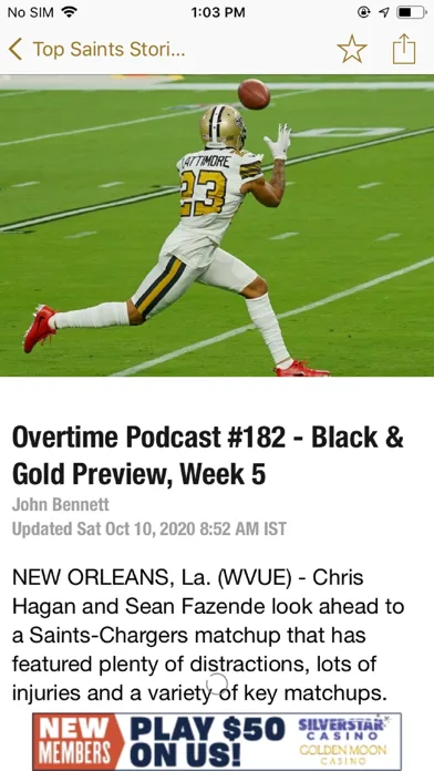 Final Play: Saints News screenshot 4