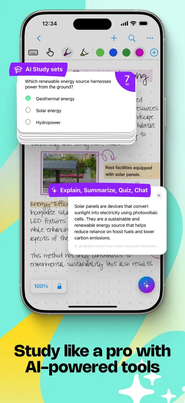 MyScript Notes: AI Handwriting screenshot 2