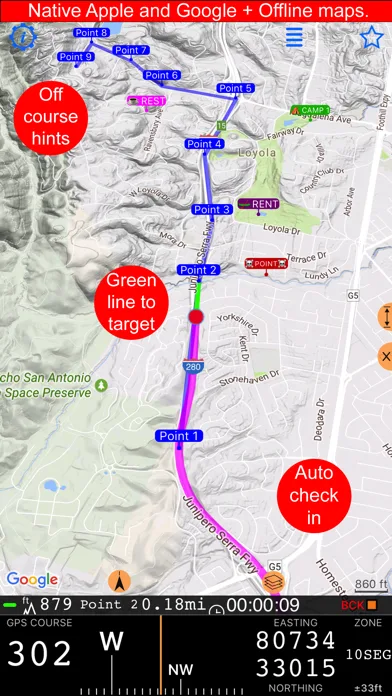 Compass 55. Map & GPS kit. screenshot 5