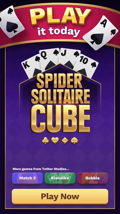 Spider Solitaire Cube screenshot 1