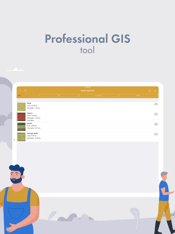 GPS Fields Area Measure Map screenshot 2