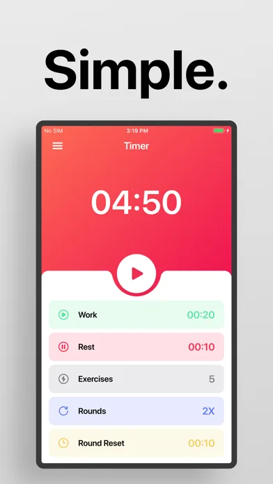 Interval Timer □ HIIT Timer screenshot 1