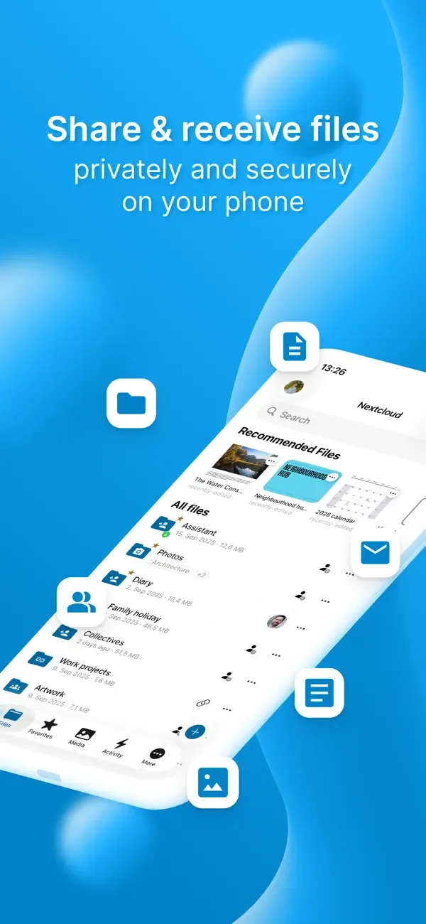 Nextcloud screenshot 1