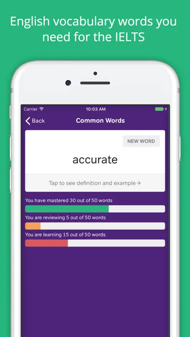 Vocabulary Flashcards - IELTS screenshot 1