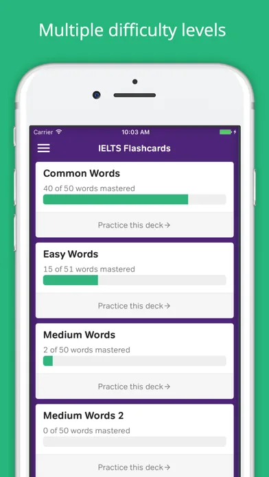 Vocabulary Flashcards - IELTS screenshot 3