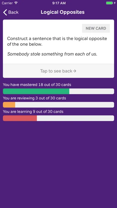 LSAT Logic Flashcards screenshot 2