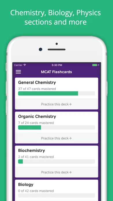 MCAT Prep: MCAT Flashcards screenshot 1