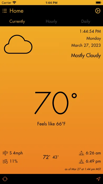 Currently - A Weather App screenshot 1