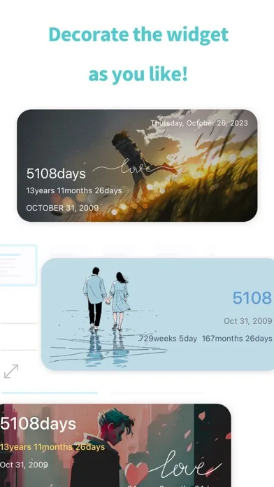 Couple Widget : Love Countdown screenshot 3