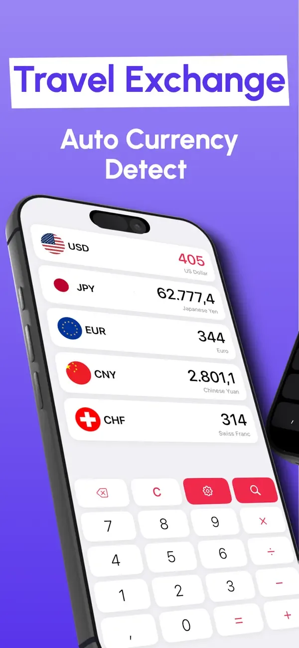 Travel Money Converter screenshot 1