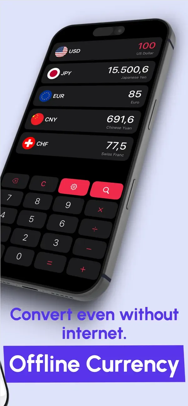 Travel Money Converter screenshot 2
