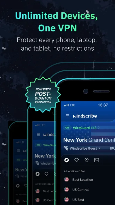 VPN Windscribe: Fast & Secure screenshot 1