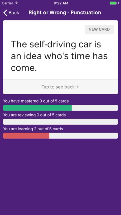 English Grammar Flashcards screenshot 4