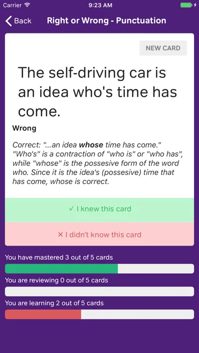 English Grammar Flashcards screenshot 5