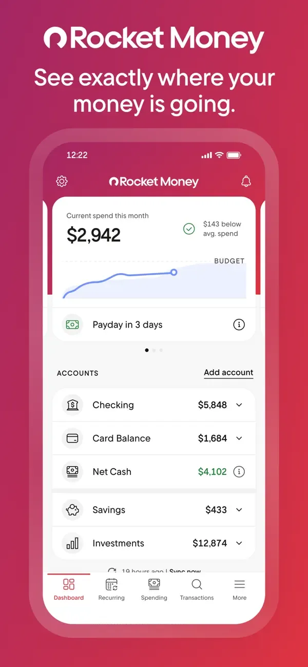 Rocket Money - Bills & Budgets screenshot 1