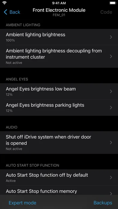 BimmerCode for BMW and MINI screenshot 3