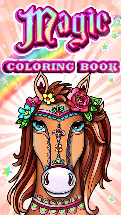 Magic Pony Coloring Book for Adults My Little Art screenshot 1