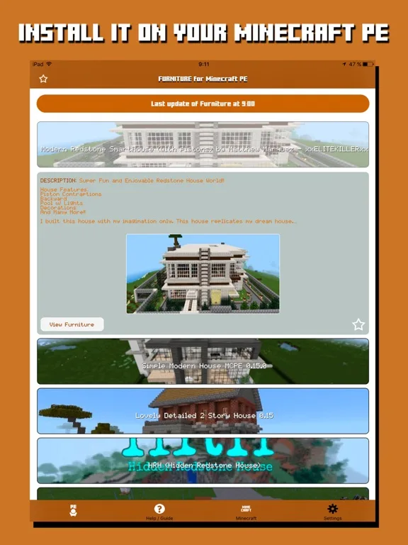 FURNITURE for Minecraft PE - Furniture for Pocket Edition screenshot 4
