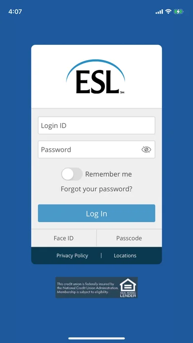 ESL Business Mobile Banking screenshot 1