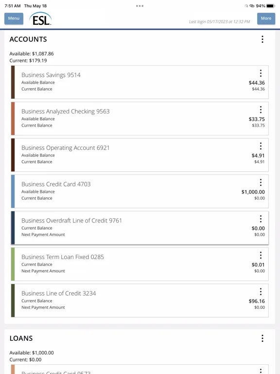 ESL Business Mobile Banking screenshot 5