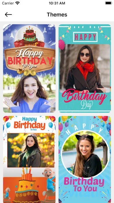 Birthday Photo Frames - Editor screenshot 1