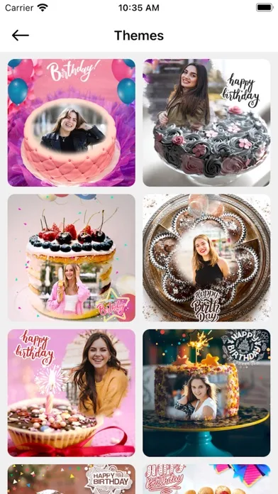 Birthday Photo Frames - Editor screenshot 3