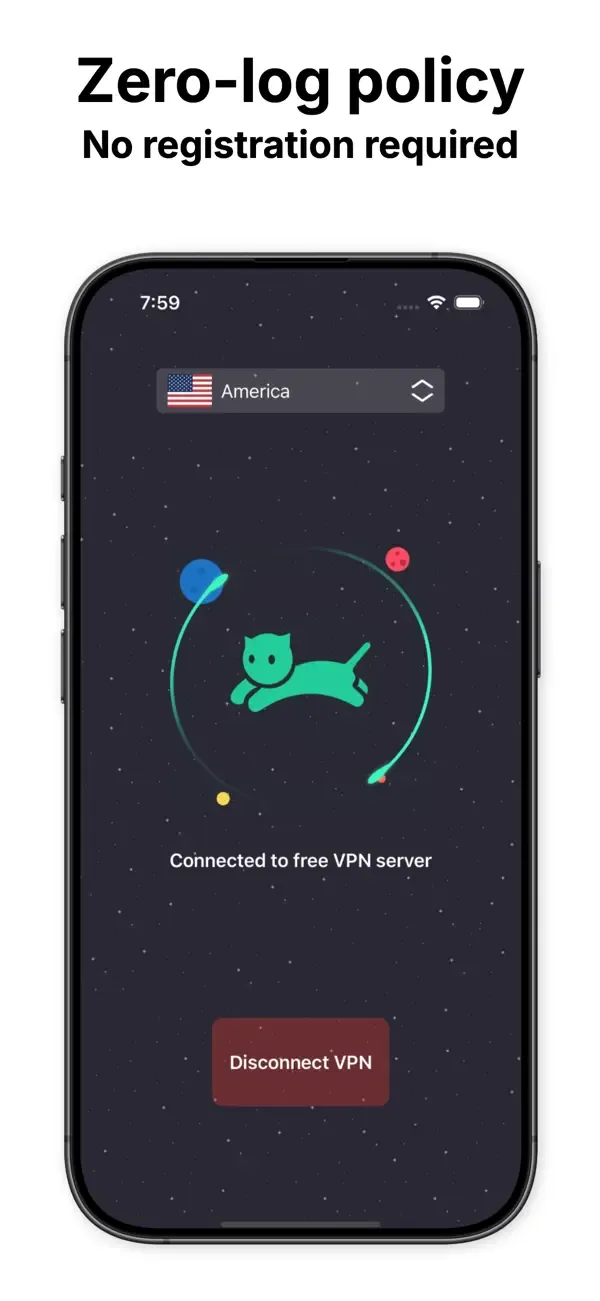 VPN cat: Fast Secure Unlimited screenshot 2