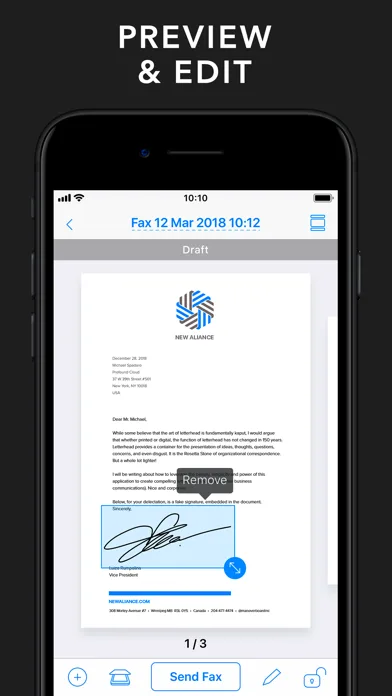FAX from iPhone & iPad App screenshot 4