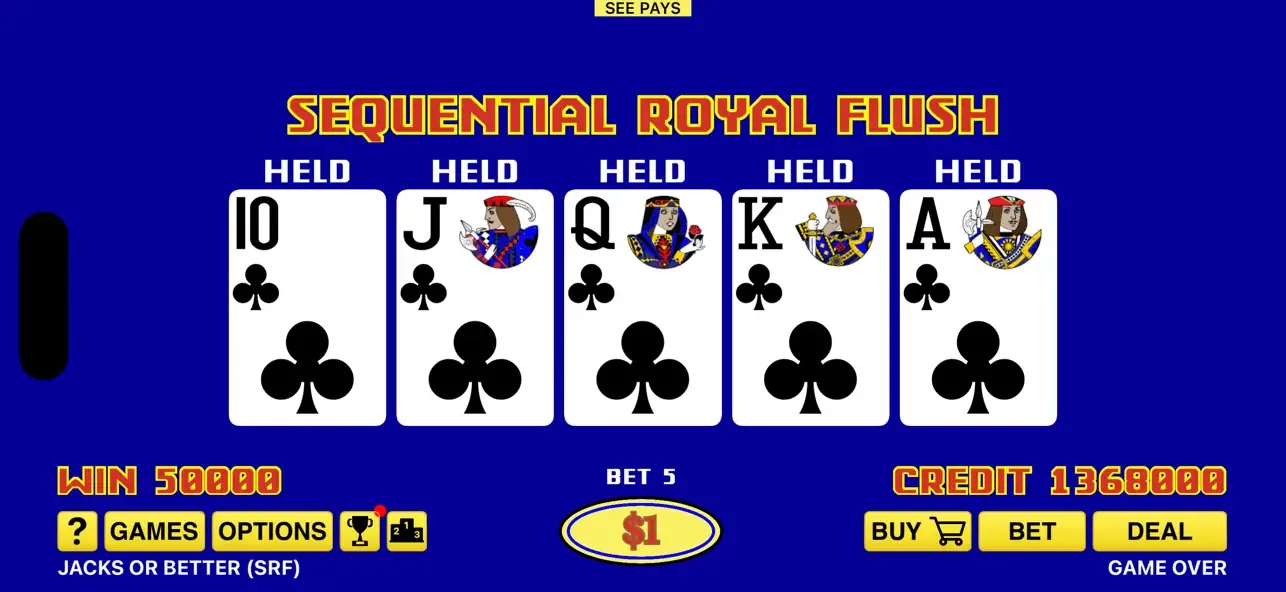 The Classic Video Poker screenshot 1