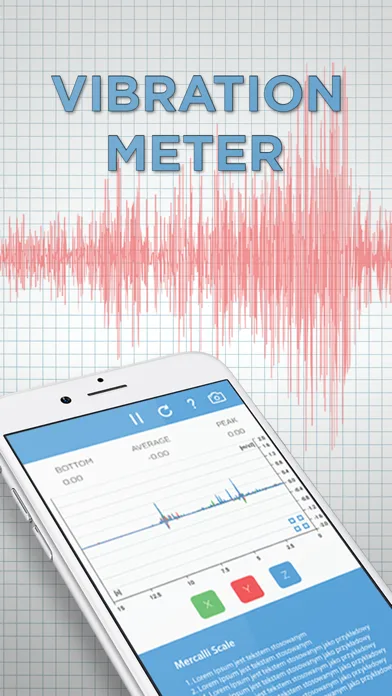 Vibration Meter, seismograph screenshot 1