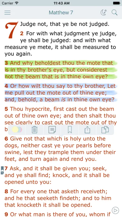 Bible Offline with Red Letter screenshot 1