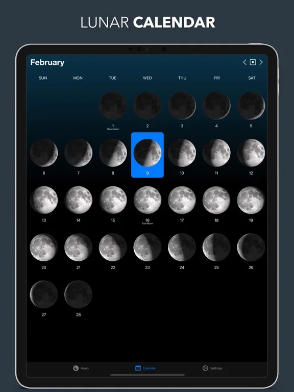 Lunar - Moon Phase & Widgets screenshot 2