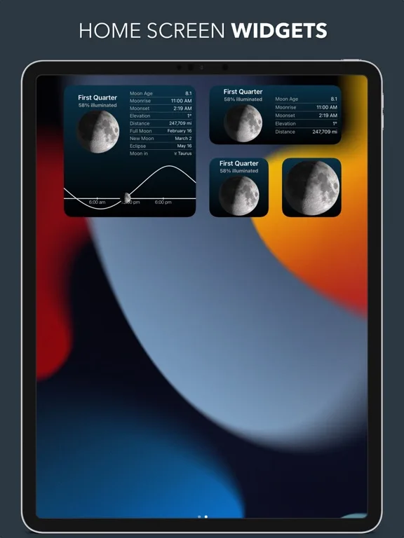 Lunar - Moon Phase & Widgets screenshot 5