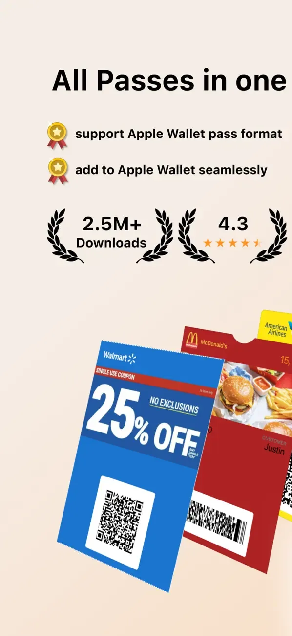 Pass2U Wallet - Add store card screenshot 1